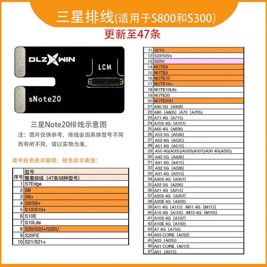 Samsung LCD Test Cable Set for Diagnosis 4 Samsung LCD Test Cable Set for Diagnosis - Image 4