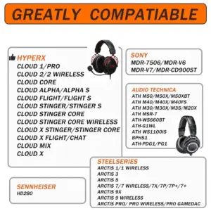 HyperX Ice Gel Ear Pads for HyperX Headsets 10 Sbd9ff348b9364320a4b8b1a7054f79702