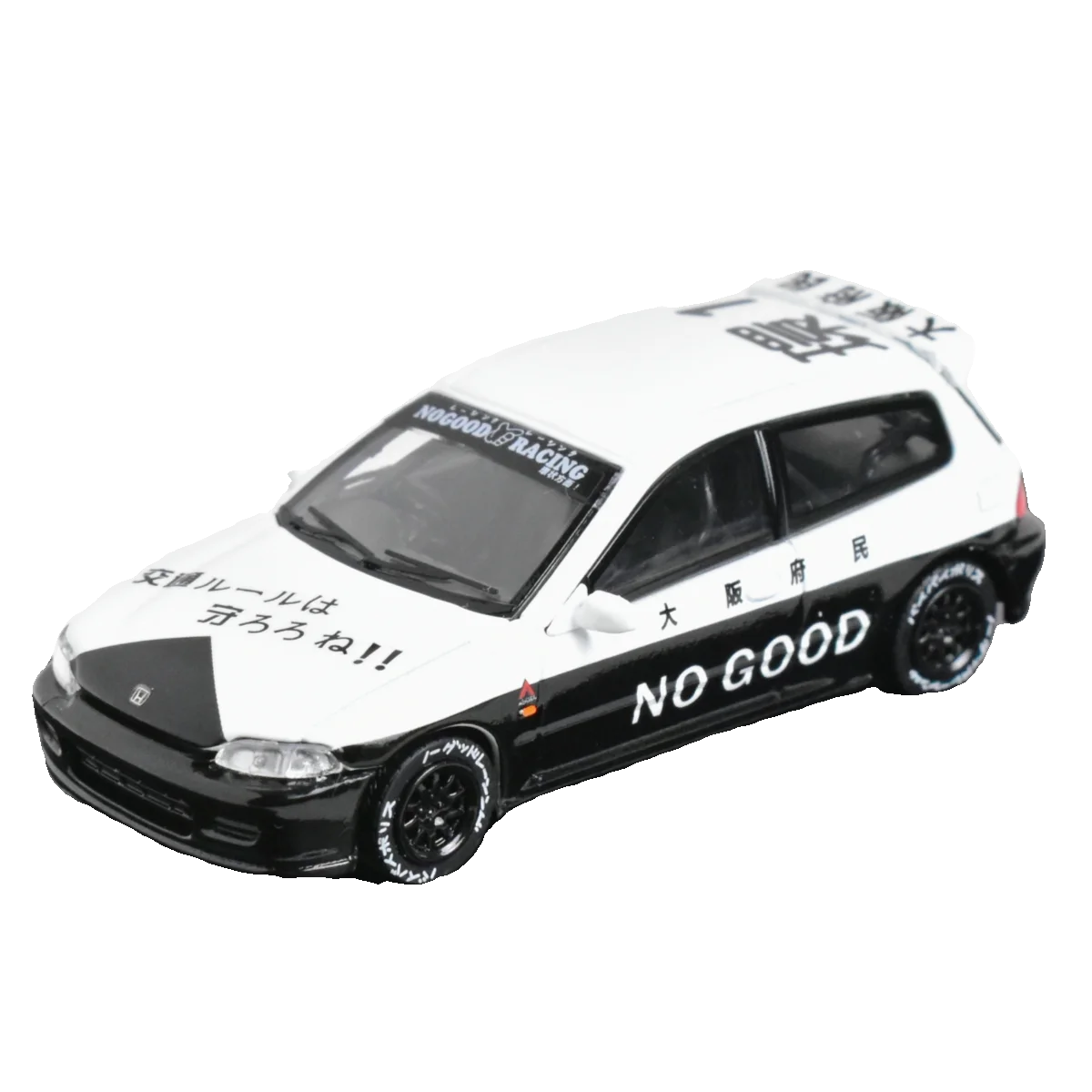 Black and White JDM Diecast Model Car 4 Black and White JDM Diecast Model Car - Image 4