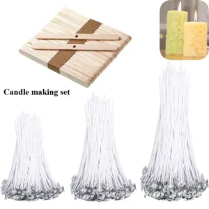 Natural Cotton Candle Wick Set for DIY Crafts