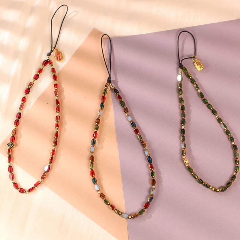 Vibrant Beaded Phone Lanyard for Stylish Carrying 3 Vibrant Beaded Phone Lanyard for Stylish Carrying - Image 3