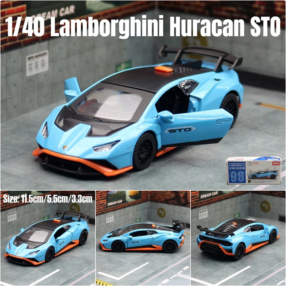 Blue CAIPO Huracan STO Diecast Model Car 8 Blue CAIPO Huracan STO Diecast Model Car - Image 8