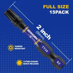 Impact Magnetic Power Bits Set for Industrial Use 14 Sbe6141f644094c8a8ea22f4b577554fet