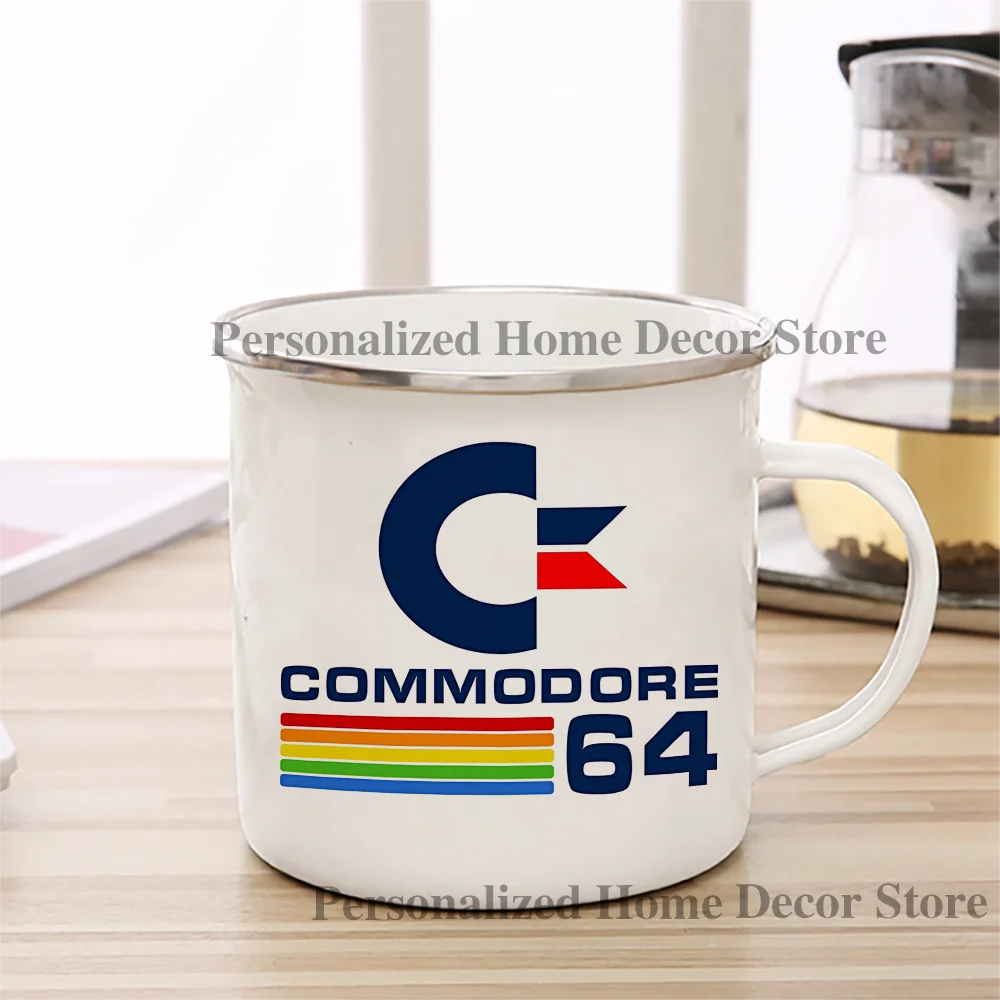 Vintage Ceramic and Enamel Mug Duo 4 Vintage Ceramic and Enamel Mug Duo - Image 4