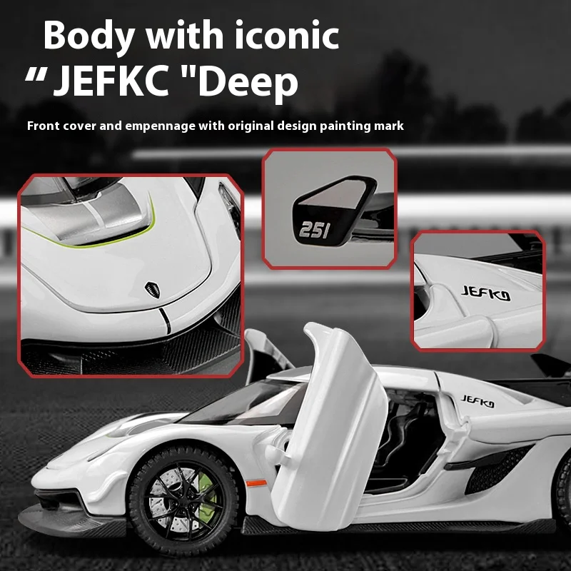 1/32 Black JESKO Die-Cast Model Car 5 1/32 Black JESKO Die-Cast Model Car - Image 5