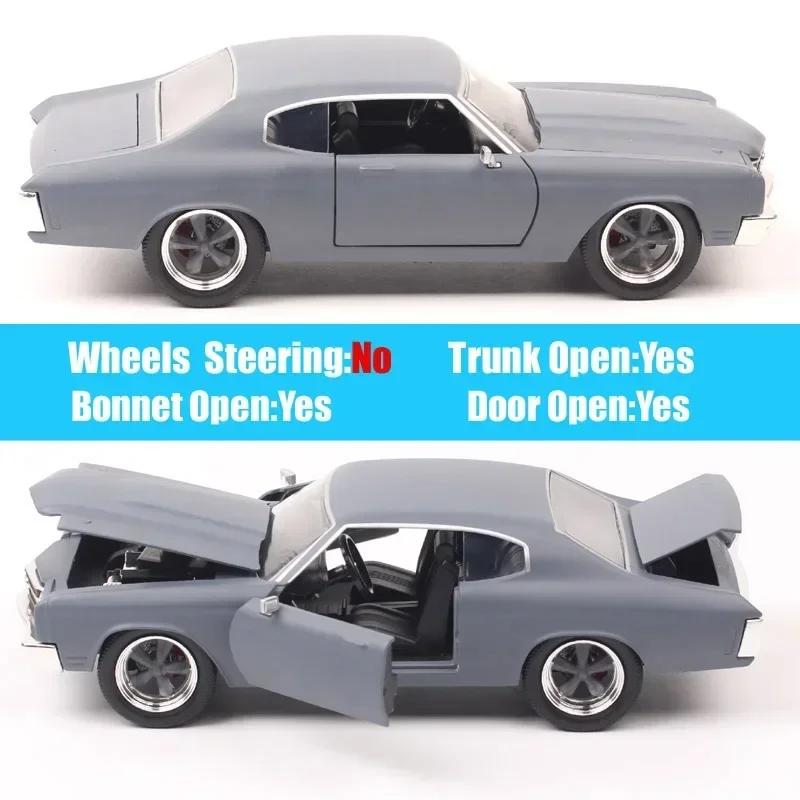 1970 Chevrolet Chevelle SS 1:24 Diecast Model 5 1970 Chevrolet Chevelle SS 1:24 Diecast Model - Image 5