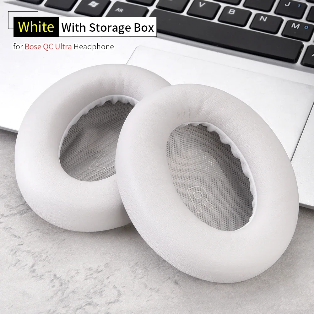 Bose QC Ultra Replacement Ear Pads Black Grey White 8 Bose QC Ultra Replacement Ear Pads Black Grey White - Image 8
