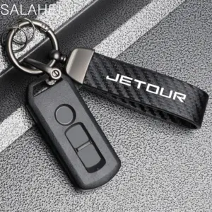 Jetour Carbon Fiber Style Car Keychain
