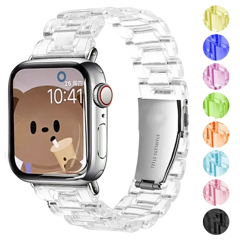 Transparent Resin Band for Apple Watch Models 2 Transparent Resin Band for Apple Watch Models - Image 2