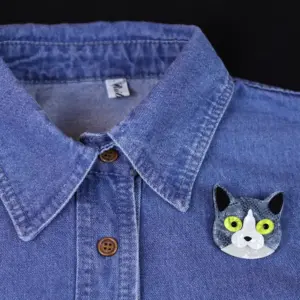 Colorful Acrylic Cat Face Brooch for Accessories 9 Sbfcc649dd5e44514a4d3aad600fd8137N