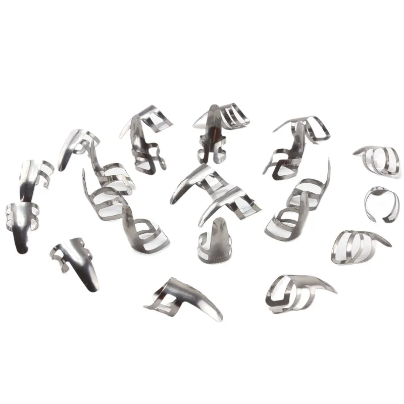Stainless Steel Guitar Finger Picks Set (8 Pieces) 3 Stainless Steel Guitar Finger Picks Set (8 Pieces) - Image 3