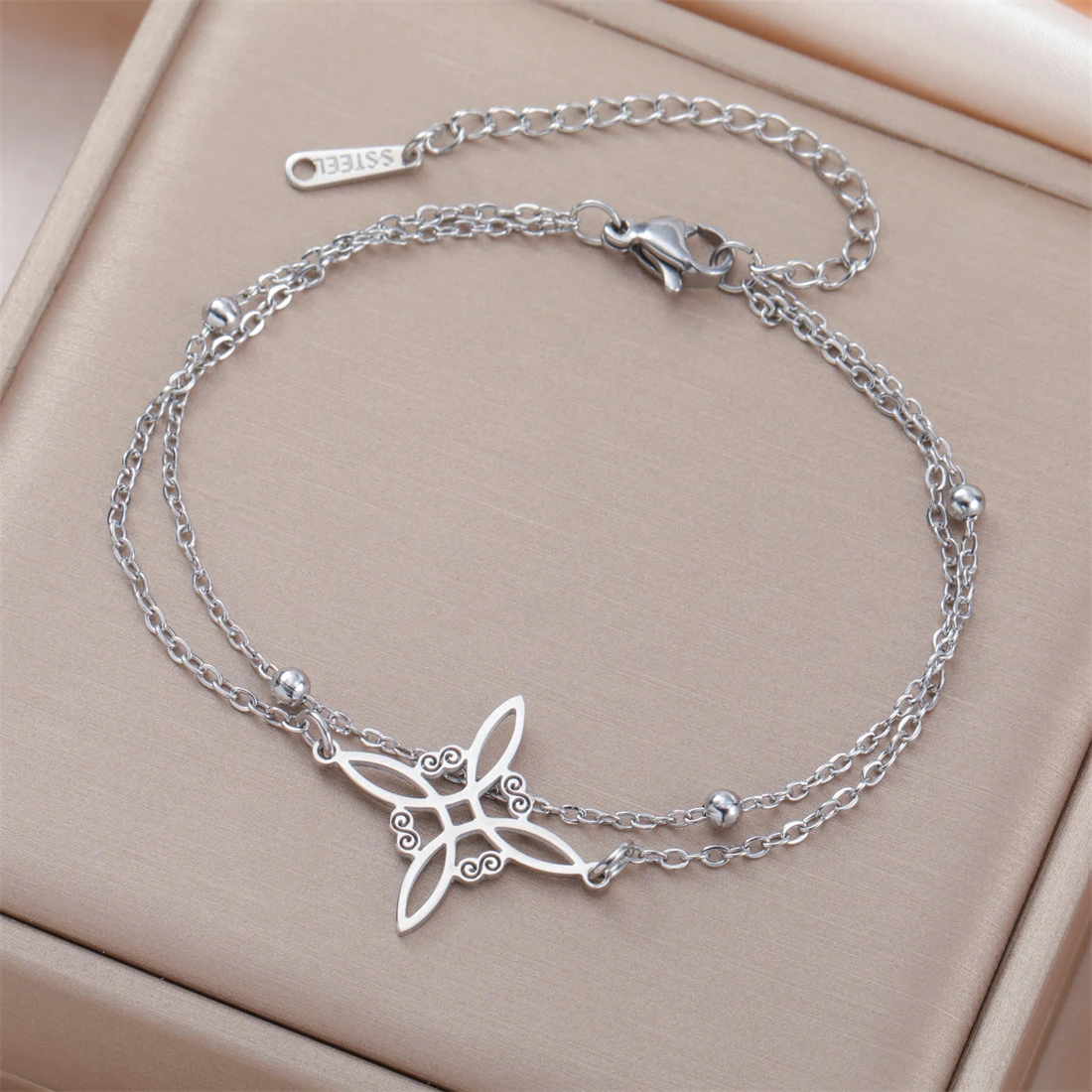 Stainless Steel Celtic Knot Bracelet 3 Stainless Steel Celtic Knot Bracelet - Image 3