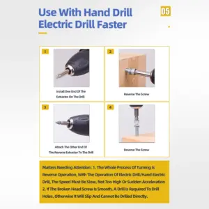 Durable Tungsten Carbide Screw Extractor Set 15 Sc00cef64a4b04a11b330aca50d305f058