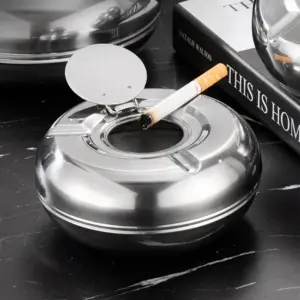 Modern Stainless Steel Windproof Ashtray 9 Sc00d617752fe421e94871deff23df0dbG