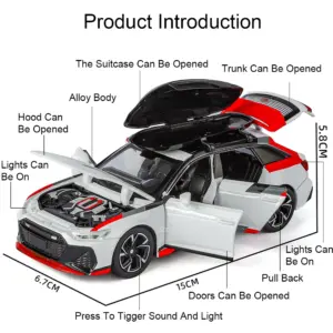 1:32 Scale Alloy Car Model RS6 and R8 11 Sc031242b75b74c98b15dd9a4e08cbdd9E
