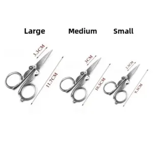 Multi-Purpose Stainless Steel Folding Scissors Set 15 Sc0582f1837f74653b6f69e9d1b532e50I