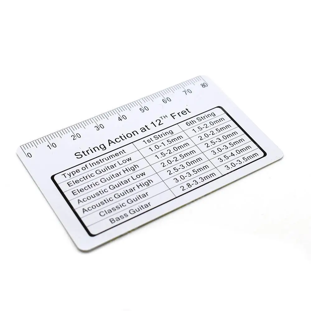 Stainless Steel Guitar Action Gauge Ruler 2 Stainless Steel Guitar Action Gauge Ruler - Image 2