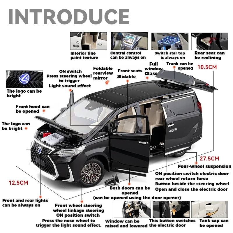 Lexus LM300 1:18 Diecast Model 3 Lexus LM300 1:18 Diecast Model - Image 3
