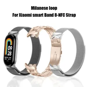Stainless Steel Milanese Loop for Xiaomi Mi Band 8-10 11 Sc135ec1f443b4a5fa6bb40ff4f5dba74k