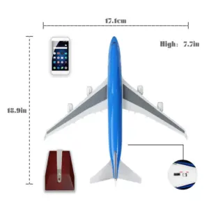 KLM Boeing 747 Model Airplane 1/157 Scale 9 Sc167e7e665c2495989686bacebb1b6120