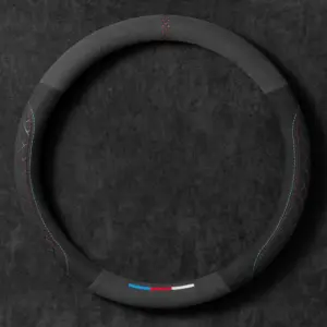 Suede Steering Wheel Cover for 38cm Wheels 14 Sc16a51e452c444afb9b30629f3197ac1u
