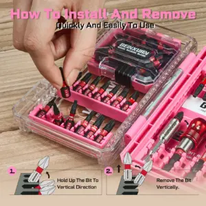 56-Piece Impact Screwdriver Set with Magnetic Holders 12 Sc17c0e301cb24663992df28c115eec42a