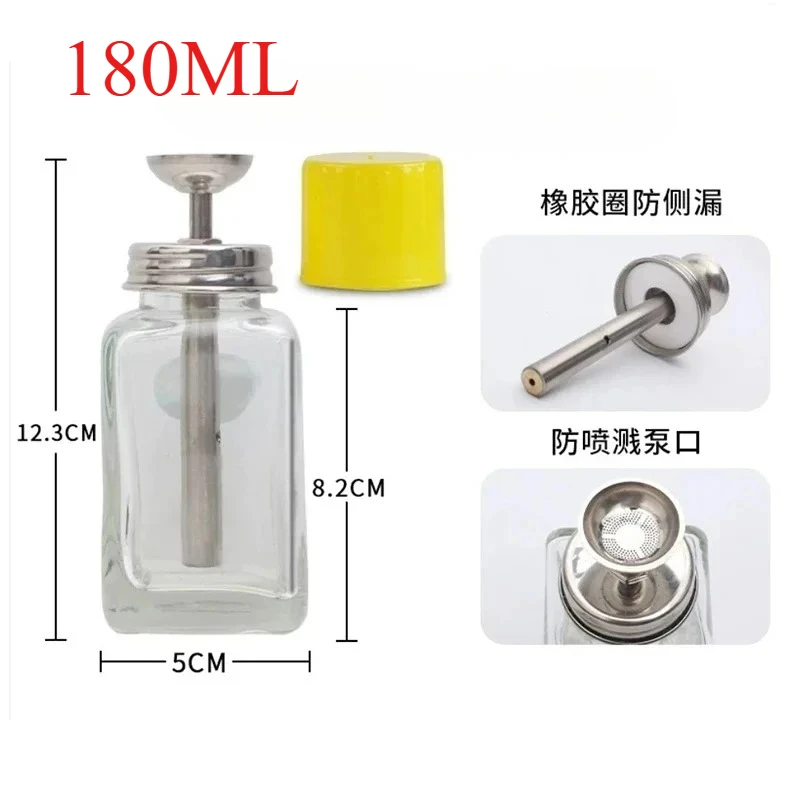 HOZAN Anti-Static Glass Solvent Bottles Set 8 HOZAN Anti-Static Glass Solvent Bottles Set - Image 8