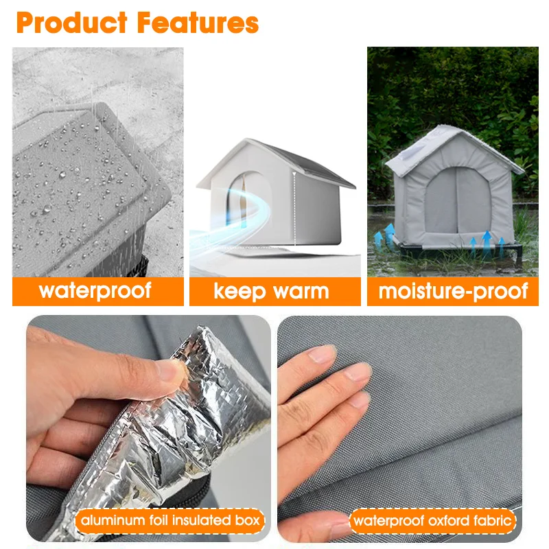 Outdoor Waterproof Cat Shelter in Multiple Sizes 5 Outdoor Waterproof Cat Shelter in Multiple Sizes - Image 5