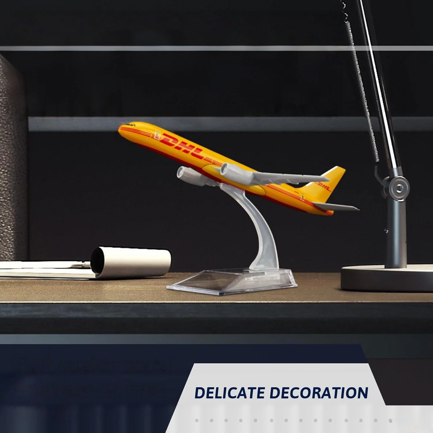 DHL Boeing 757 Model Aircraft 16cm Scale 2 DHL Boeing 757 Model Aircraft 16cm Scale - Image 2