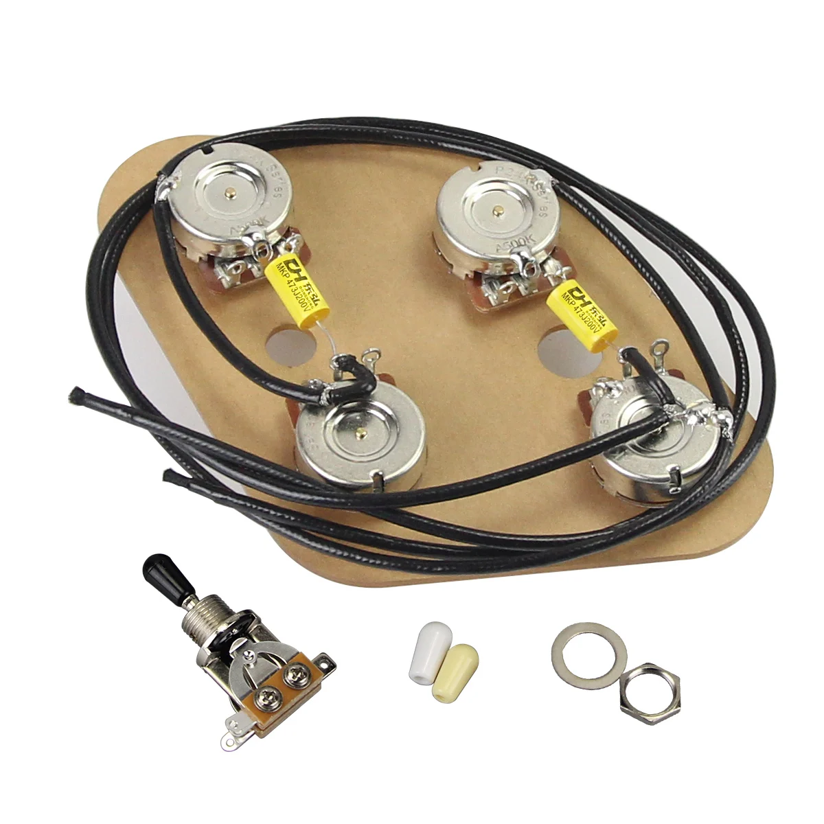 Vintage LP Guitar Wiring Kit with 500K Pots 3 Vintage LP Guitar Wiring Kit with 500K Pots - Image 3