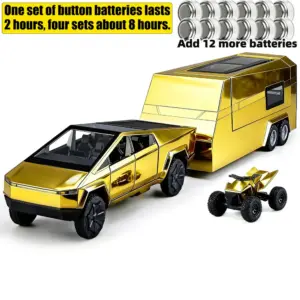 1:32 Futuristic Gold Off-Road Pickup Model 18 Sc1e2000eb4c644a98523e7b6ce53a04fF