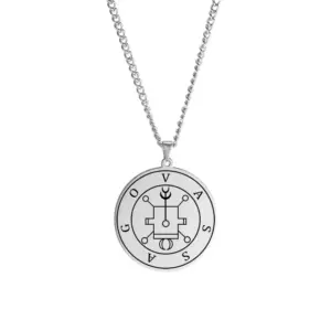 Stainless Steel Satan Sigil Vassago Necklace 16 Sc1f2bbfaba054e12902f522f11446990H