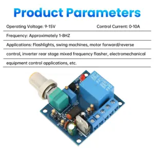 10A Adjustable Frequency Switch Relay Module 12 Sc219f3d3a5924f8d8b51f37ad1287b07B