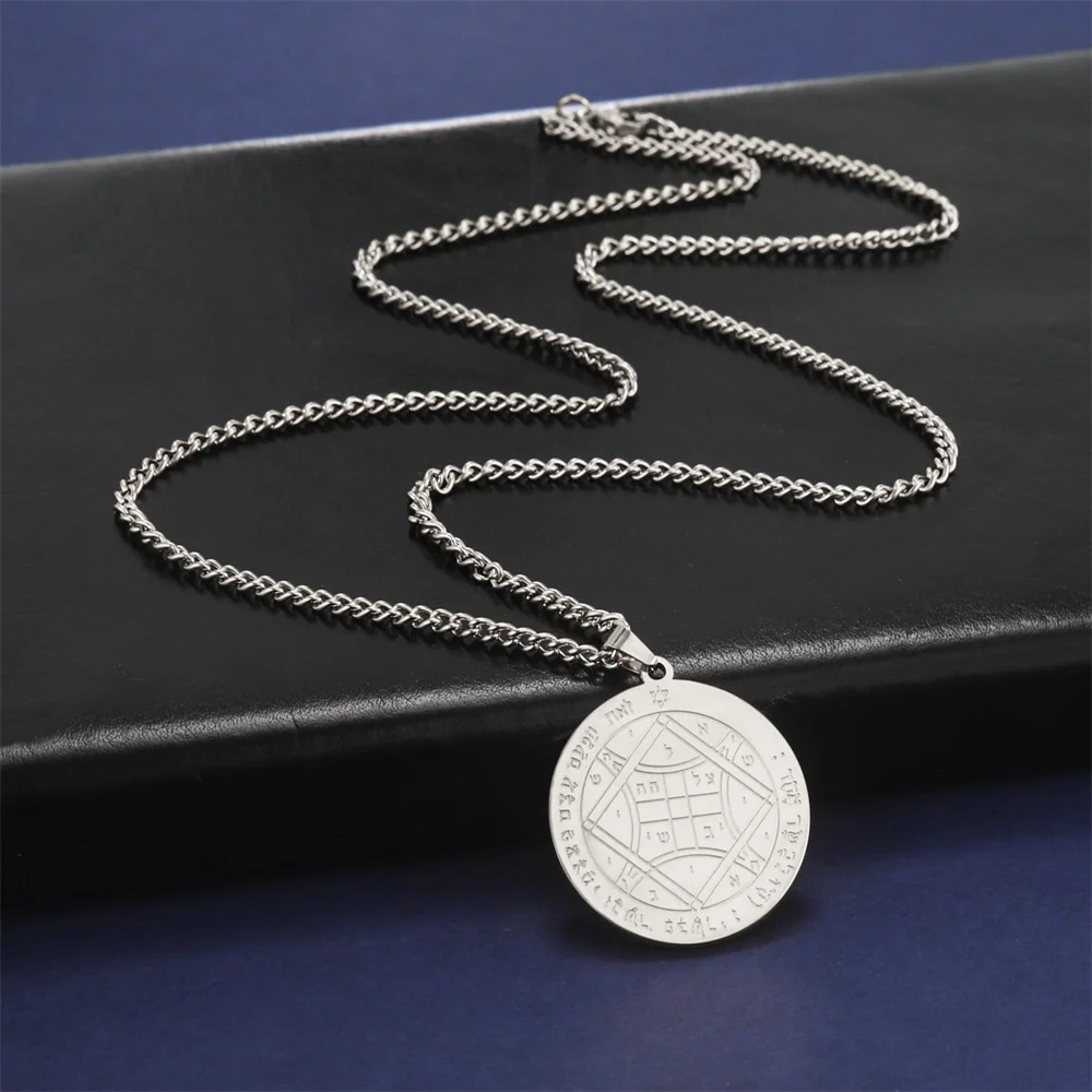 Stainless Steel Occult Pendant Necklace 2 Stainless Steel Occult Pendant Necklace - Image 2