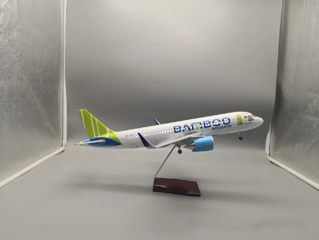Airbus A320 Bamboo Airlines Resin Model with Voice Control 3 Airbus A320 Bamboo Airlines Resin Model with Voice Control - Image 3