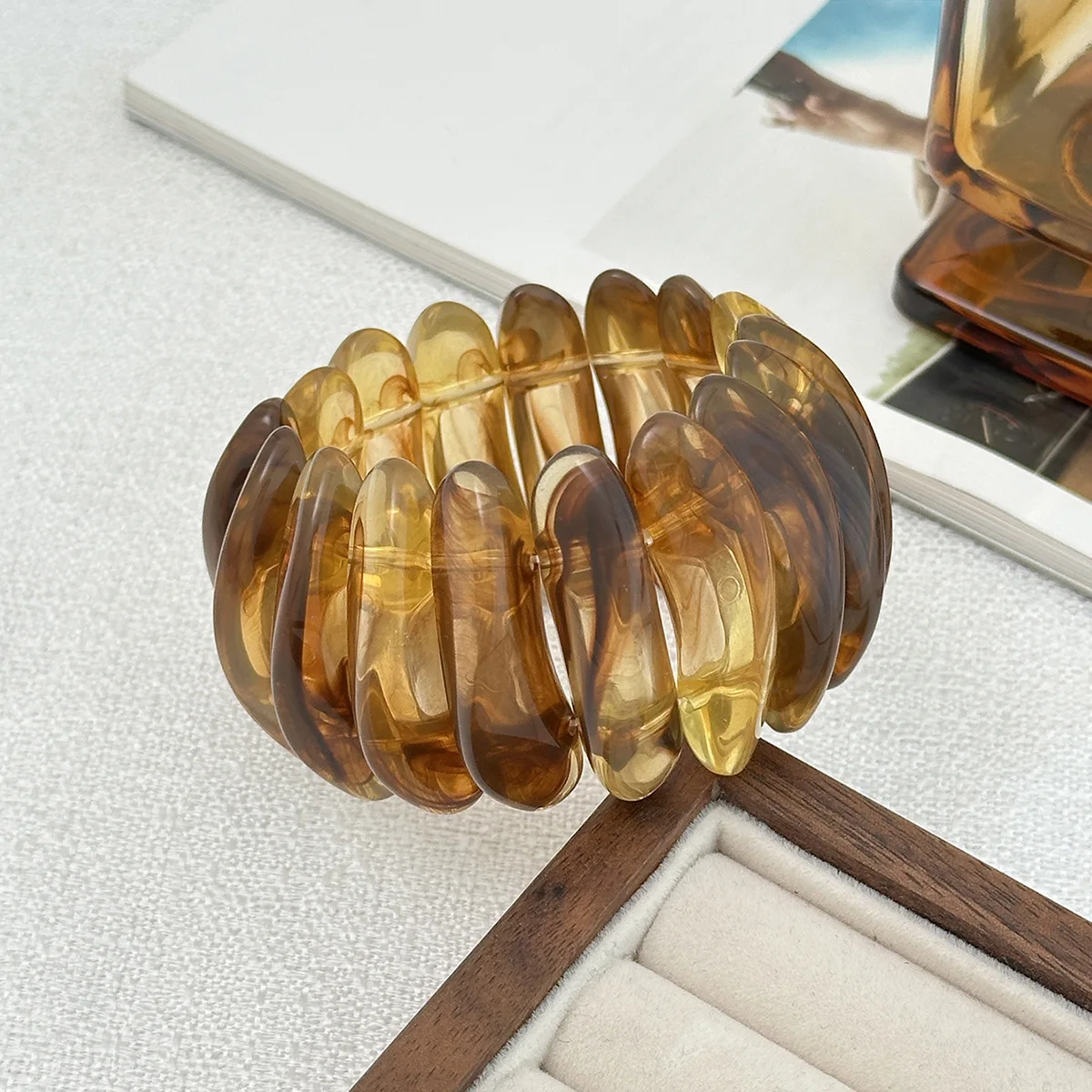 Bold Geometric Resin Bangle for Men and Women 6 Bold Geometric Resin Bangle for Men and Women - Image 6