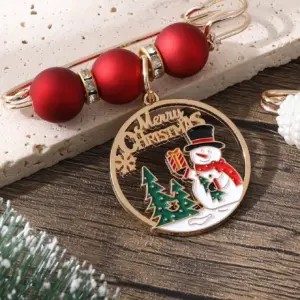 Festive Santa Brooch with Beads and Rhinestones 15 Sc2c244cc25be4fce84d623b149d9da921