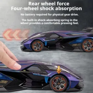 Orange 1:18 Scale Diecast Race Car Model 14 Sc2d137bb65a44af0ac11e13a431b1df6d