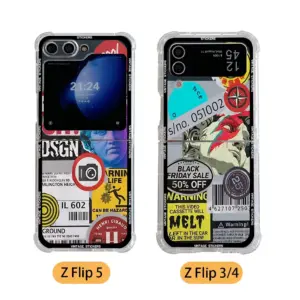 Retro Vintage Collage Phone Case for Samsung Z Flip 11 Sc2e70cdd94a8484f837b39ea0586a439Z
