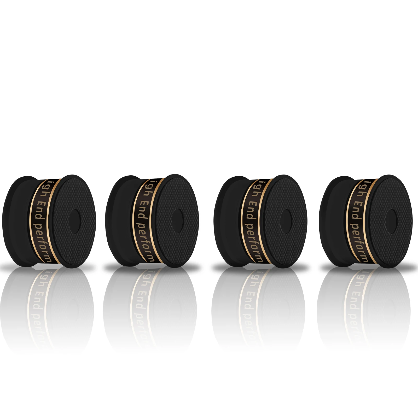 Premium Aluminum Speaker Feet with Vibration Isolation 2 Premium Aluminum Speaker Feet with Vibration Isolation - Image 2