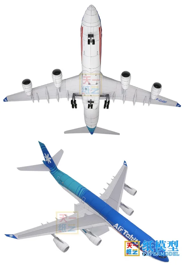 Airbus A340 3D Paper Model for Enthusiasts 2 Airbus A340 3D Paper Model for Enthusiasts - Image 2
