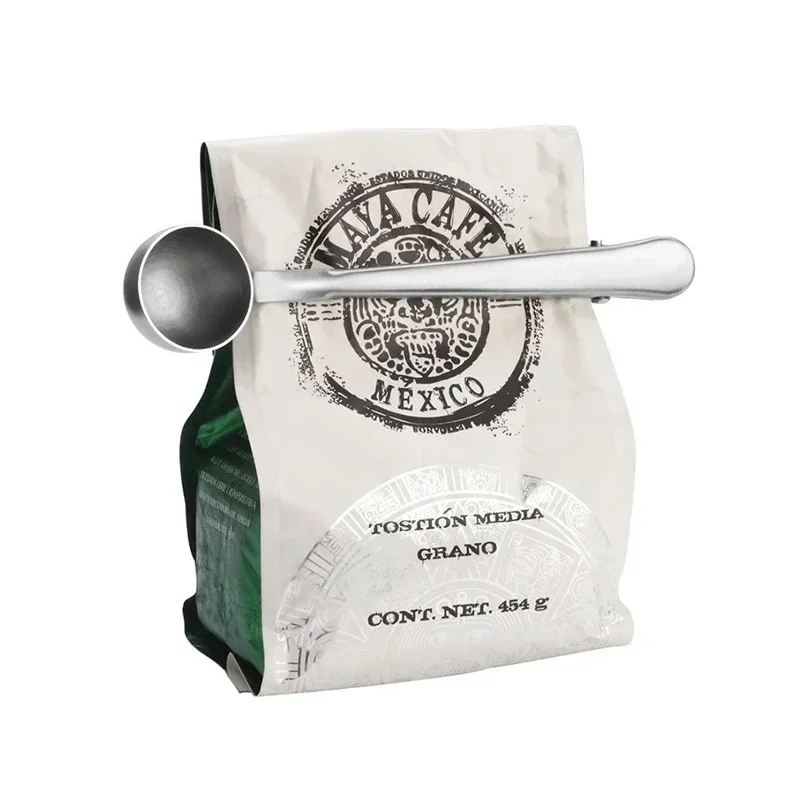 Stylish Stainless Steel Coffee Spoon & Seal 2 Stylish Stainless Steel Coffee Spoon & Seal - Image 2