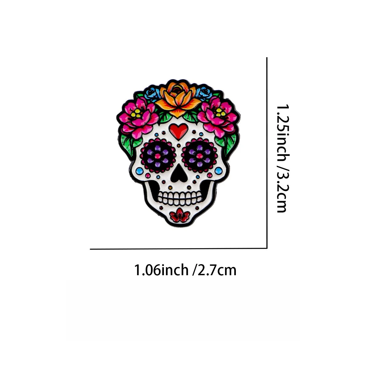 Vibrant Mexican Day of the Dead Brooch 9 Vibrant Mexican Day of the Dead Brooch - Image 9