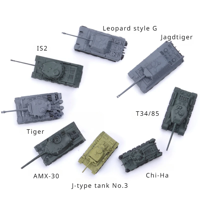 8pcs 1:144 Scale Military Tank Model Set 3 8pcs 1:144 Scale Military Tank Model Set - Image 3