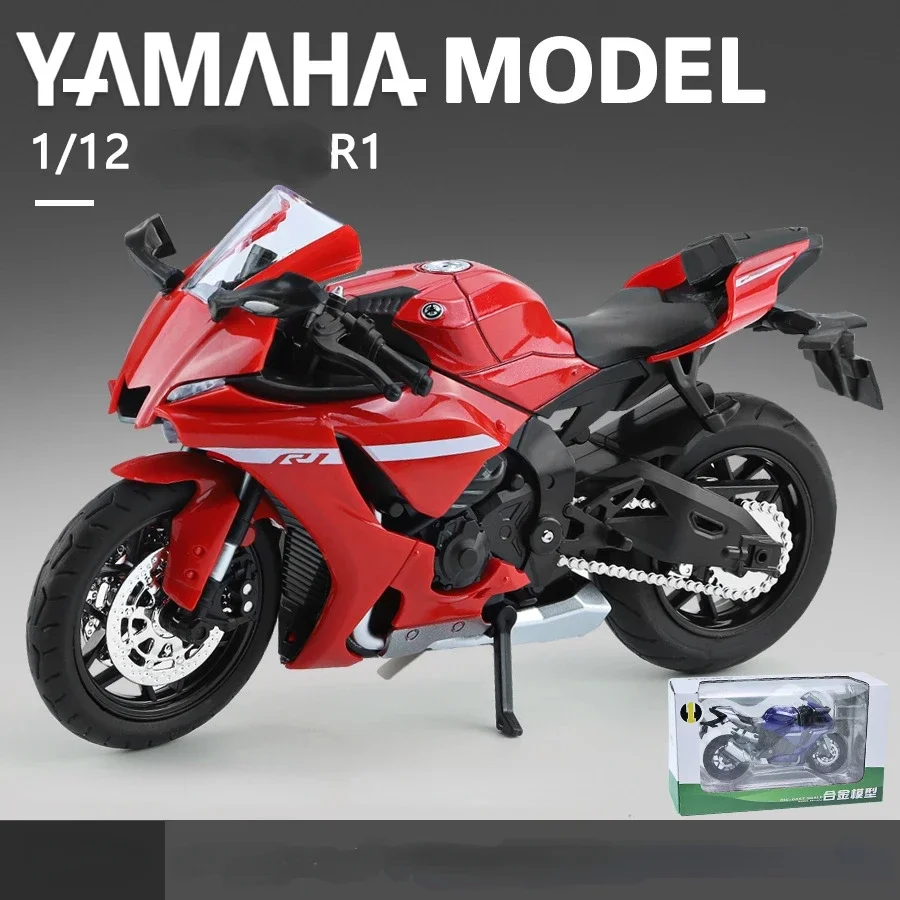 Red Yamaha R1 1:12 Scale Diecast Model 5 Red Yamaha R1 1:12 Scale Diecast Model - Image 5