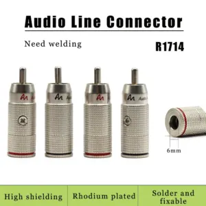 Gold-Plated RCA Connectors with Lotus Head Design 12 Sc3805385df014148be3b8078e5c5423f5