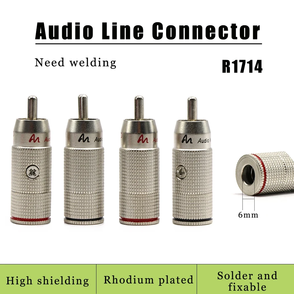 Gold-Plated RCA Connectors with Lotus Head Design 3 Gold-Plated RCA Connectors with Lotus Head Design - Image 3