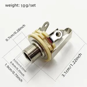 Dual-Channel Silver Guitar Output Jack 7 Sc38fff753ce8422781f7f868026efc60U