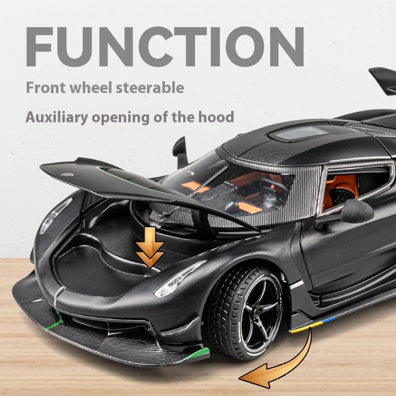 1:24 Scale Diecast Alloy Sports Car Model 6 1:24 Scale Diecast Alloy Sports Car Model - Image 6
