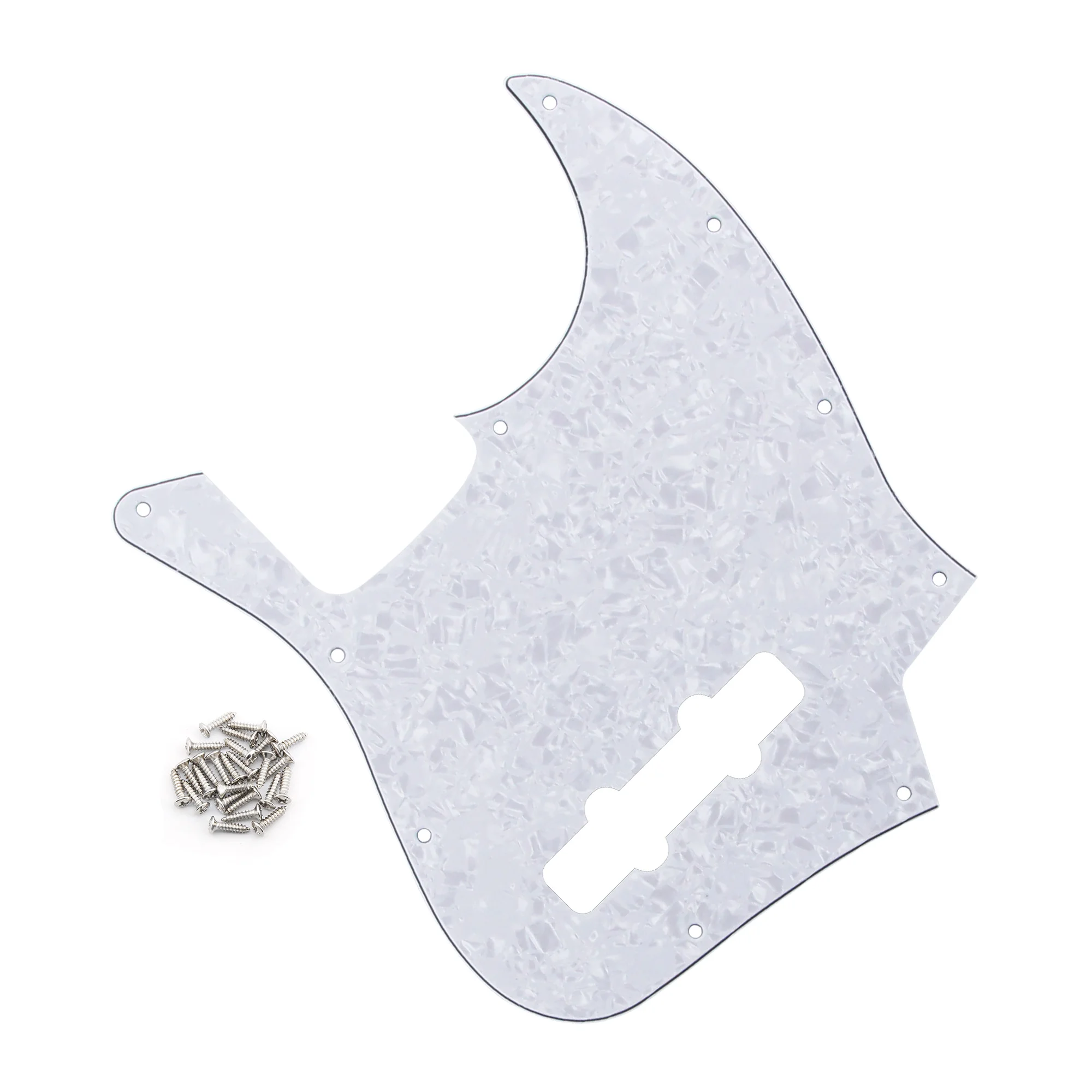 White Pearl 4-Ply J-Bass Pickguard for USA/Mexico 3 White Pearl 4-Ply J-Bass Pickguard for USA/Mexico - Image 3